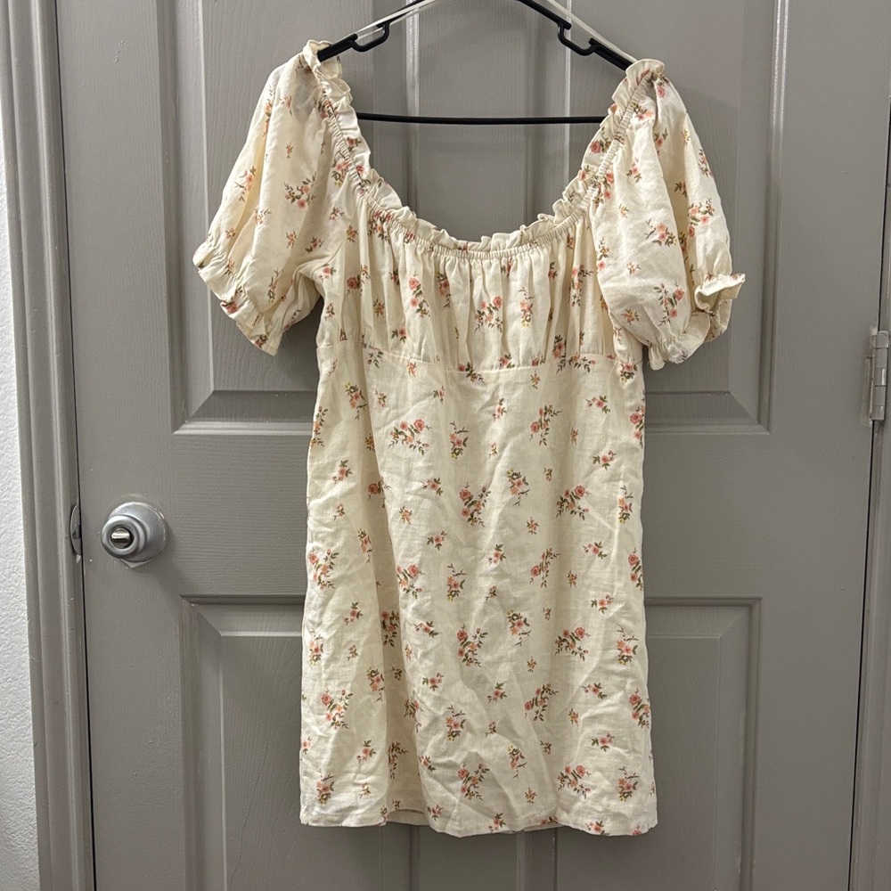 Audrey Cream Floral Skirt